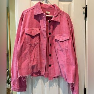 POL distressed corduroy jacket